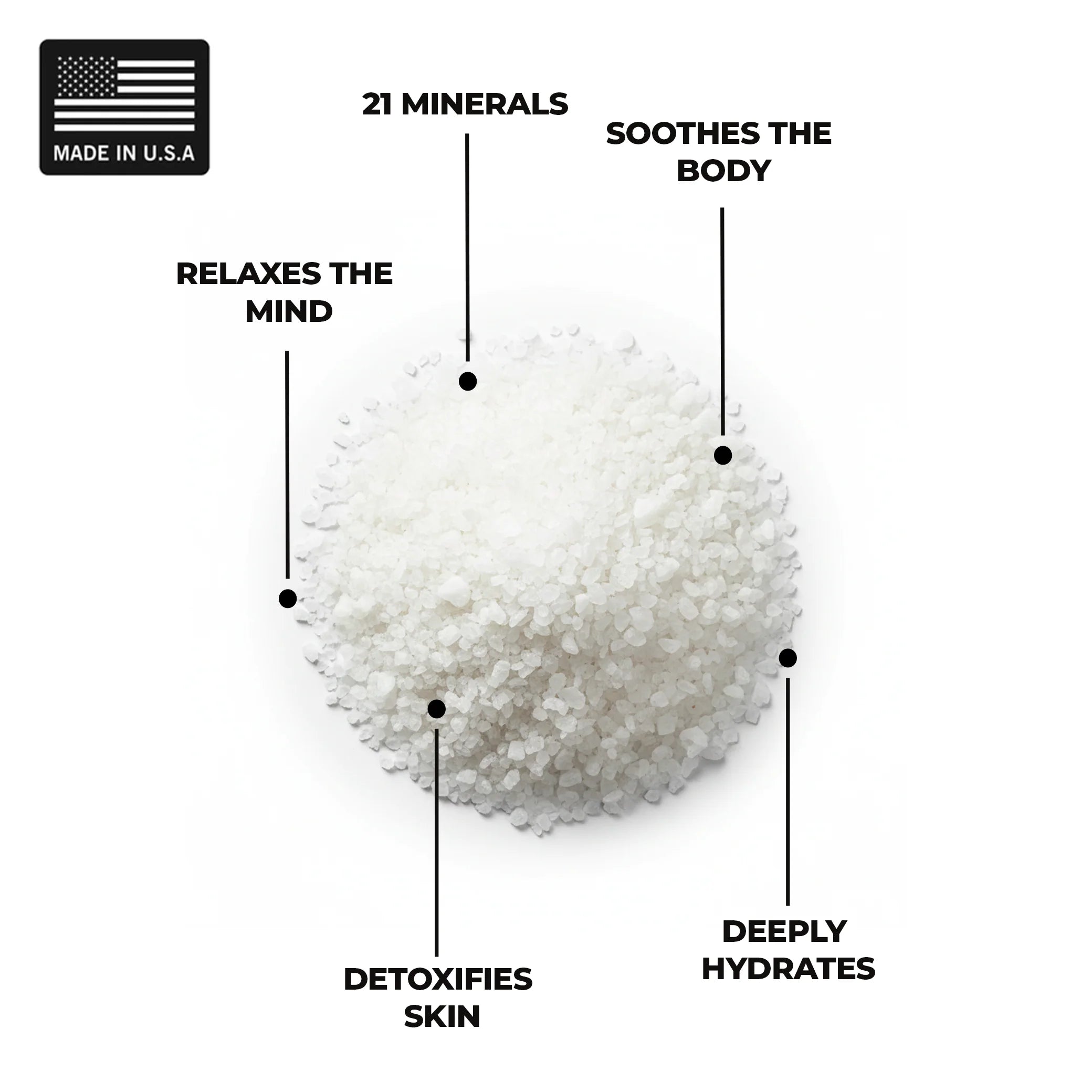 Dead Sea Soothing Bath Salt Soak with 21 Minerals