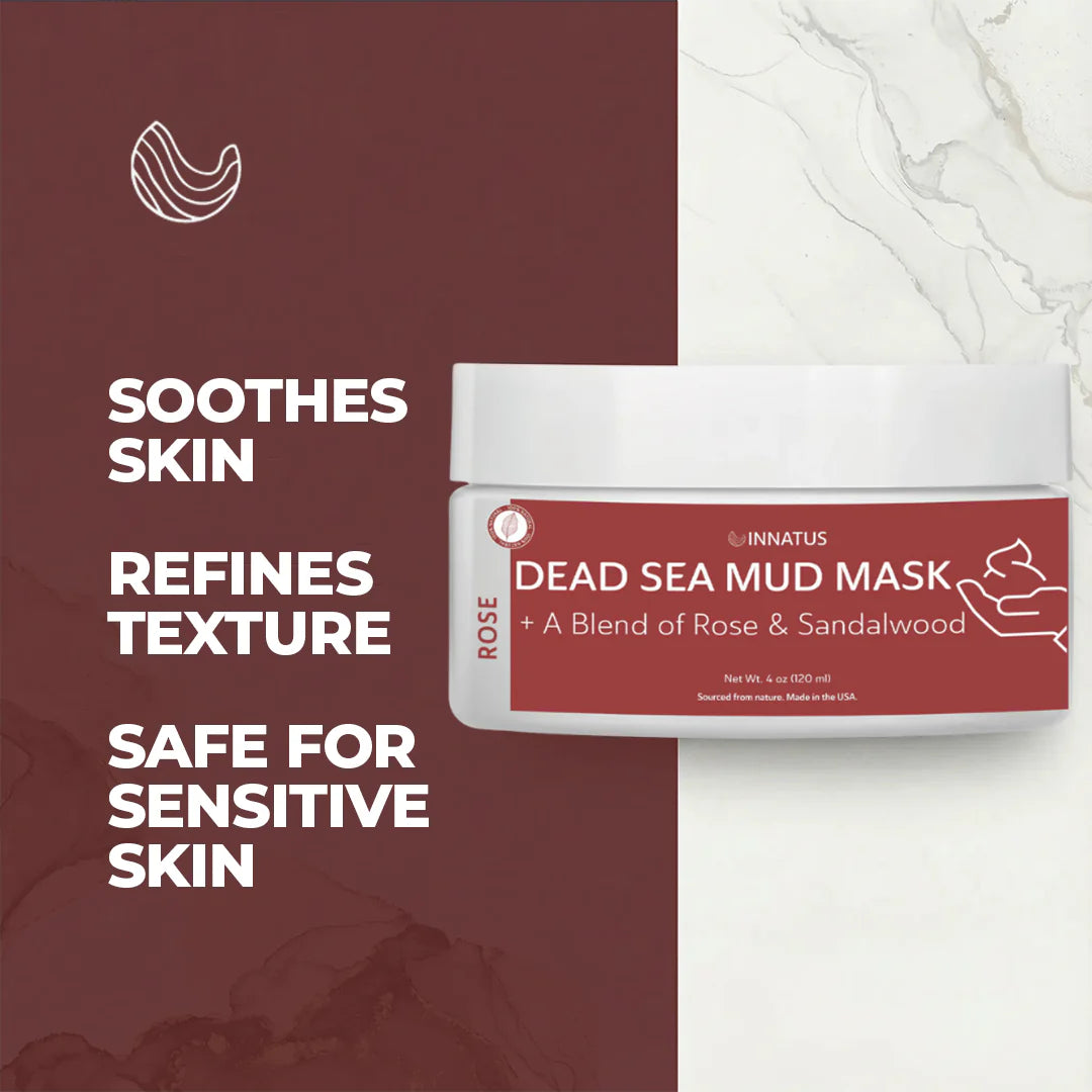 Dead Sea Mud Mask with Rose Oil Blend